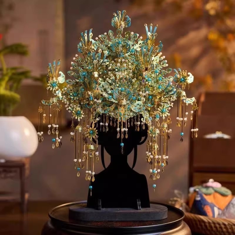 Pilu の新しい 3D 立体手組み立て金属モデル Jiuxiao Qingyu Crown クリエイティブボーイフレンドとガールフレンドの友人へのギフト|undefined