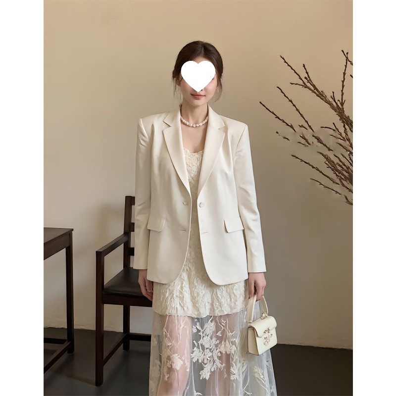 设计高级感独特别致超好看飘带短外套女春秋休闲气质百搭v领西装|undefined