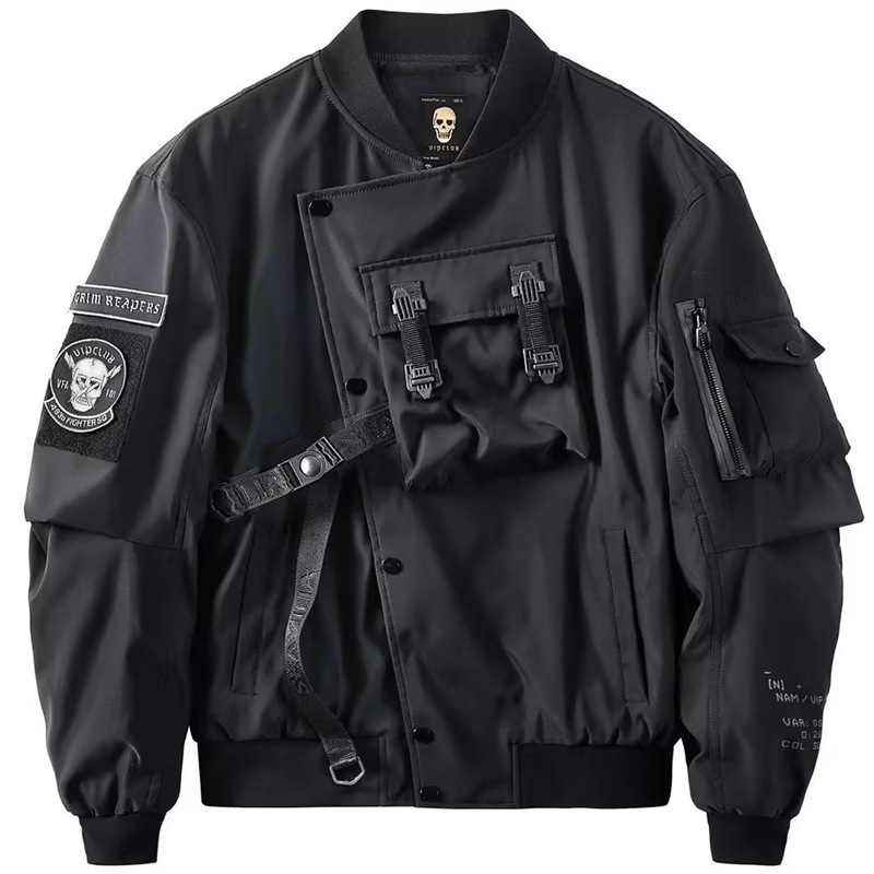 Spring and Autumn Aviator Jacket Men's oversize Functional Jacket Men's Workwear Korean Fashionable Baseball Suit Fashionable Brand