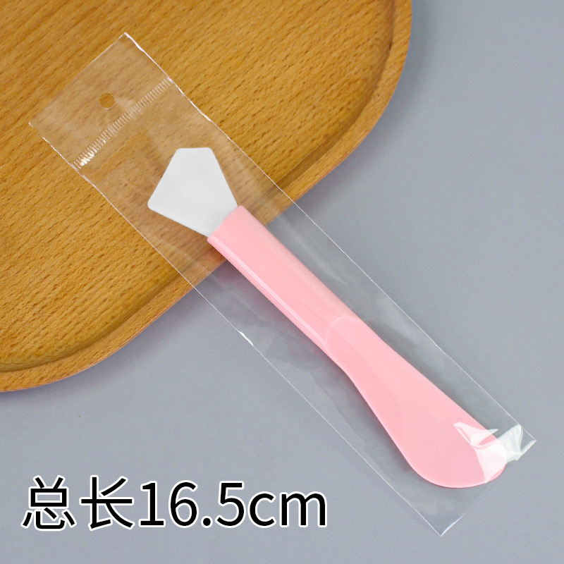 Large double-ended long brush, diamond-shaped rose pink
