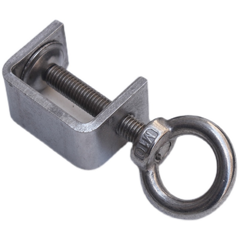 老虎夹钳不锈钢304老虎夹卡夹管夹手动钢梁钢管方形锁紧吊环卡子