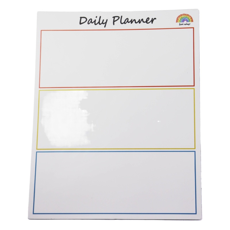 Pizarra pequeña refrigerador etiqueta tablero de mensajes etiqueta magnética borrable notas de succión magnética pizarra nota adhesiva calendario magnético plan semanal