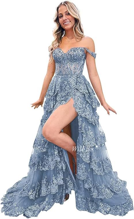 2026 al por mayor amazon nuevo vestido de noche floral vestido de lentejas largo vestido de vestido sexy europeo y americano