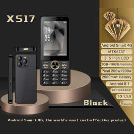 跨境手机xs17全网通4g触屏智能手机3.5大屏蓝牙wifi热点按键手机