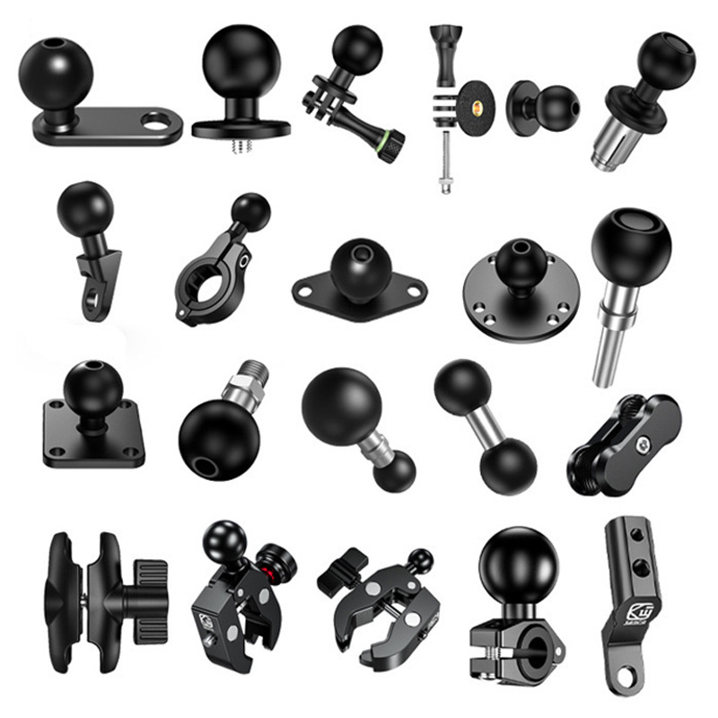 手机支架配件一英寸球头17mm球头底座运动相机支架夹臂球头接驳件