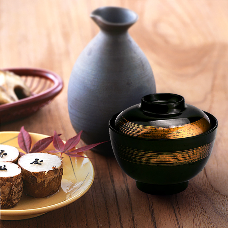 Cuenco de sopa de estilo japonés y coreano Cuenco de sopa de estilo japonés con tapa Cuenco de arroz de sopa de estilo japonés Cuenco de inmersión Cuenco comercial Cuenco de sopa de sabor creativo