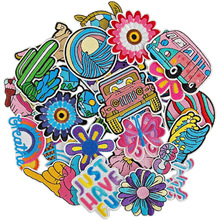 仙人掌汽车刺绣布贴外套装饰海浪补丁贴蝴蝶电脑绣花标花朵章仔熨