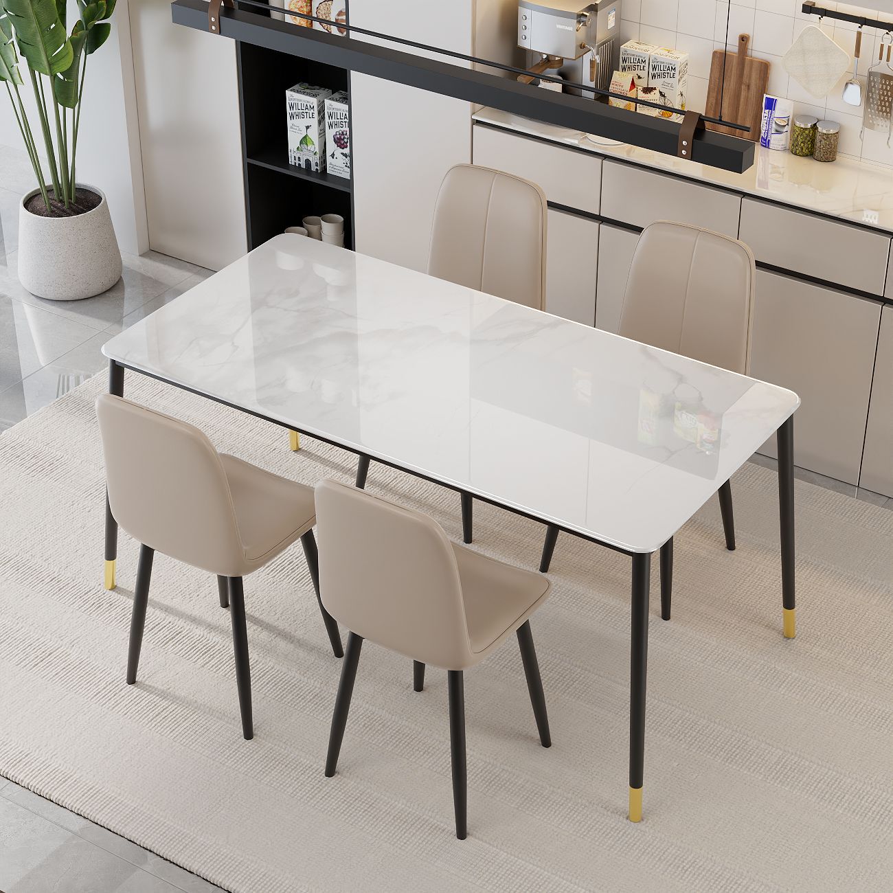 Silla de comedor de alta calidad y lujo de piedra ultra cristalina, silla de respaldo de sala de estar, silla de comedor moderna y simple