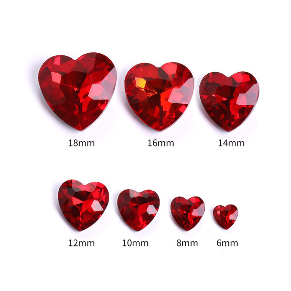 Glass mobile phone heart-shaped