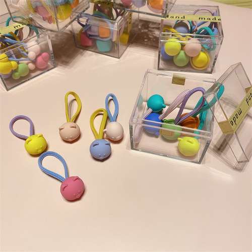 High elastic baby hair tie rubber band does not hurt the hair tie love headband girls headwear candy hair rope children's hair accessories