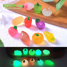微景观仿真夜光蔬菜水果食玩盲袋 DIY发夹圈装饰品配件迷你小配件