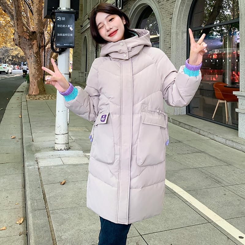 Casual de algodón largo y medio para mujeres 2024 nuevo estilo coreano de algodón suelto engrosado de invierno chaqueta caliente con capuzas image 8