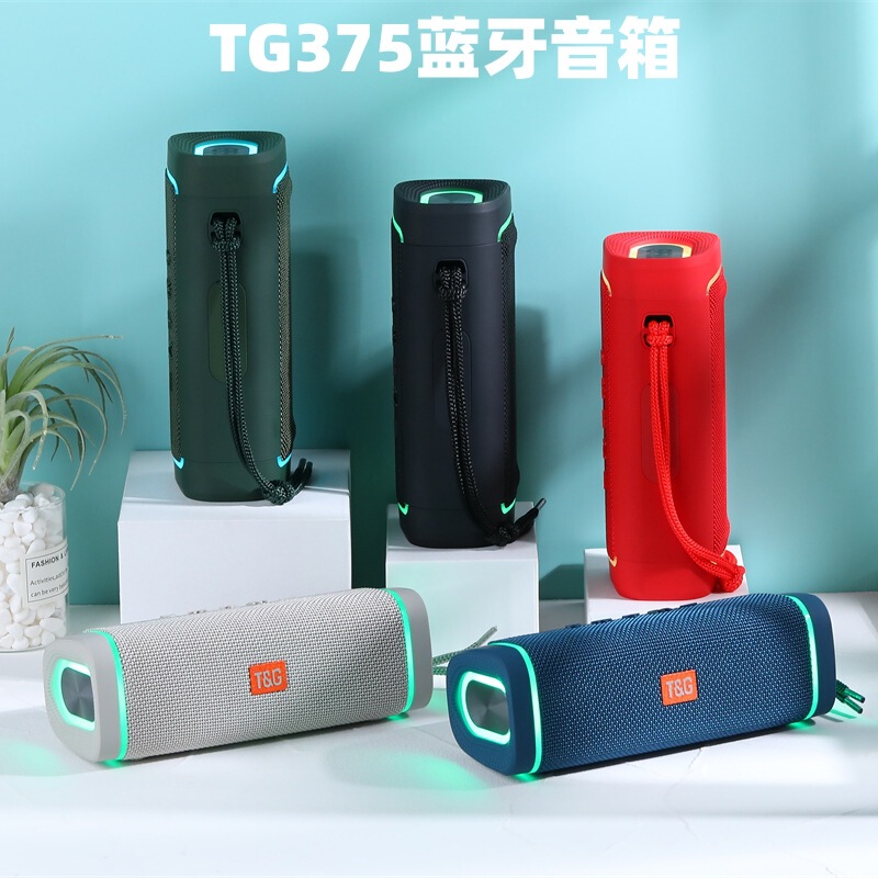 国境を越えた電気商の新型無線bluetoothスピーカーtg375クールledカラーライト屋外携帯型カードサブウーファ|undefined