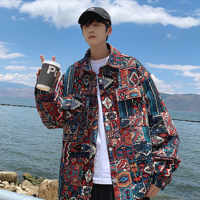 Giacca da uomo in stile nazionale primaverile e autunnale, moda casual cinese chic, stile ruffiano jacquard, bel cappotto_voghion.com