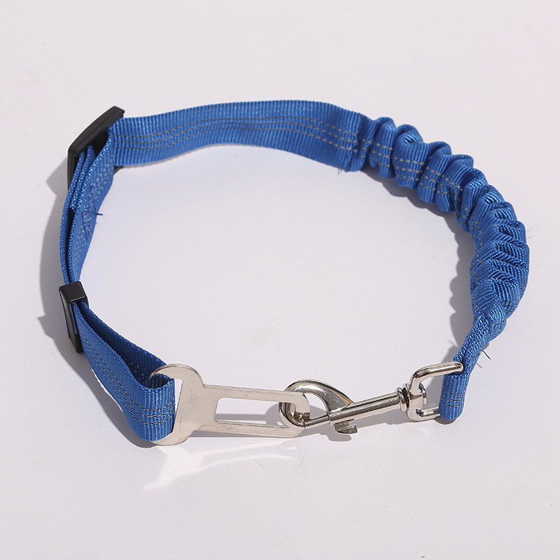 Accessoires pour animaux de compagnie : ceinture de sécurité auto élastique réfléchissante, laisse de sécurité pour chien._voghion.com