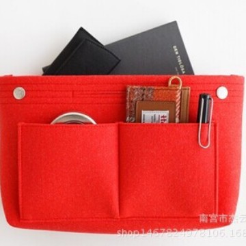 厂家推出新品2025旅行用品洗漱包 杂物收纳毛毡包 大容量化妆包