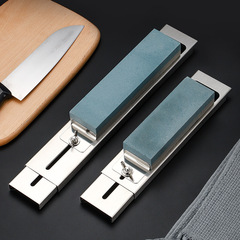 Stainless steel fixed sink knife holder with adjustable stand, knife sharpening device, angle locking anti-slip, fast home use sharpening stone