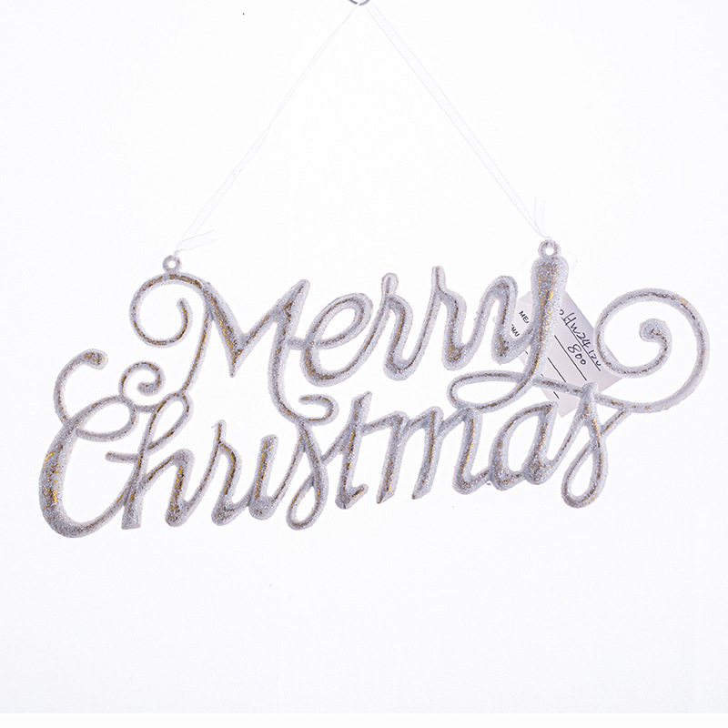 INS plástico personalizado oro rosa inglés celebración lema Navidad escena Pavo Real colgante mariposa libélula regalo al por mayor