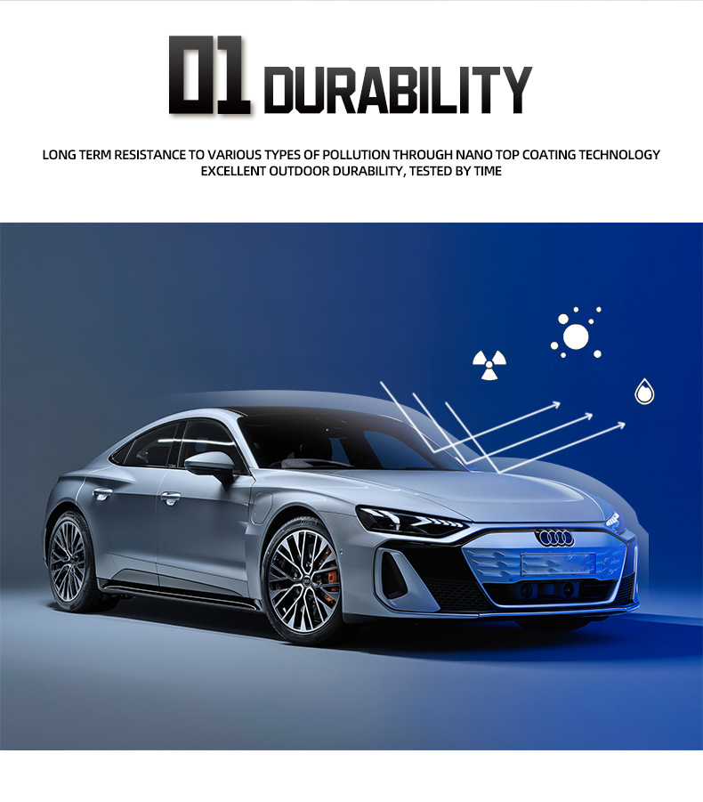 Wholesale car film self-adhesive anti-scratch self-healing TPU PPF paint protective film hydrophobic highlight film 60*50 feet