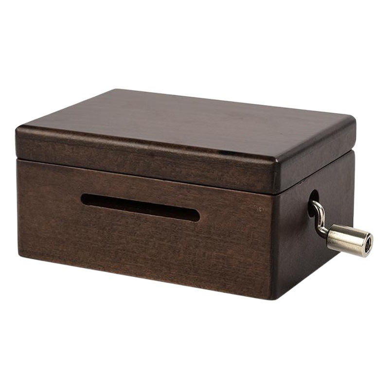 Yunsheng 15-tono 30-tono de manivela cinta de papel movimiento musical caja de música de madera caja de música DIY