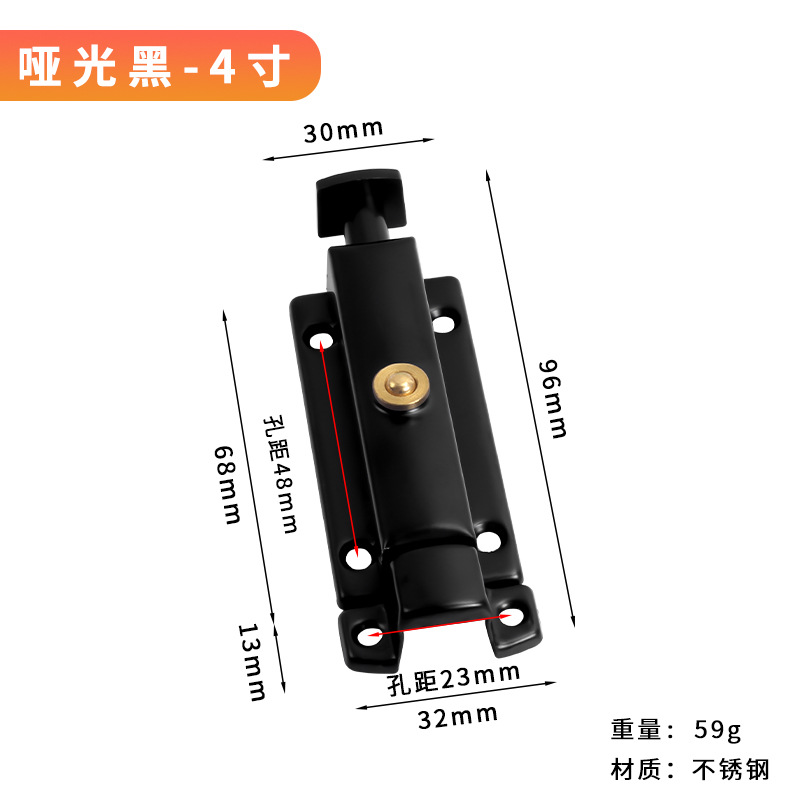 Acero inoxidable resorte cerradura engrosado cerradura automática cerradura de puerta de madera cerradura china cerradura antirrobo cerradura de puerta de ventana de baño