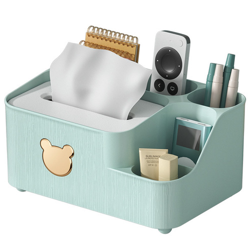 Tissue paper box for living room, creative tissue box, plastic desktop storage box, coffee table, remote control, multi-functional storage restaurant