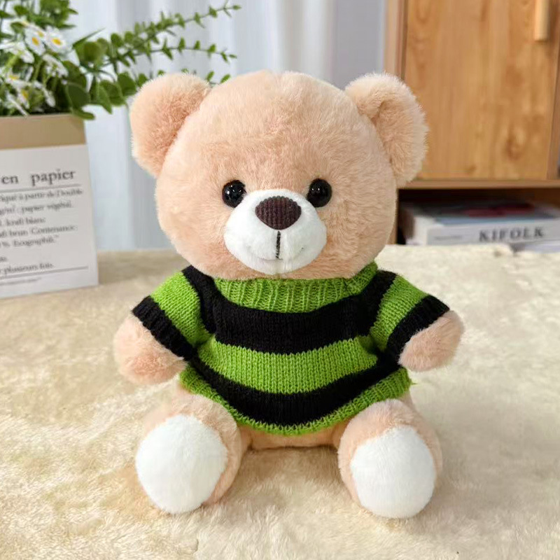Suéter transfronterizo Teddy Bear muñecas muñecas juguetes de peluche actividad de publicidad LOGO impresión regalos de graduación escolar