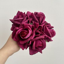 高品质手感保湿5头仿真花摄影插花配花手捧花湿感仿真花场景布置