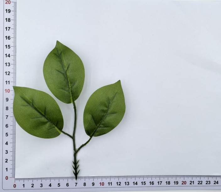 メーカー卸売りシミュレーション緑植シミュレーション春ユーカリ木の葉シルク印刷葉矢印付き三叉ユーカリ木の葉|undefined