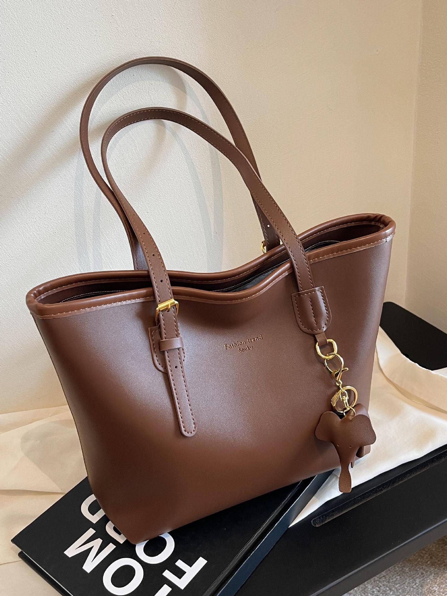 Trending Cross-Border Large Capacity Tote Bag For Women 2025 New Arrival Work Commuter Shoulder Bag Versatile Casual Trendy Underarm Bag - Thumbnail 4