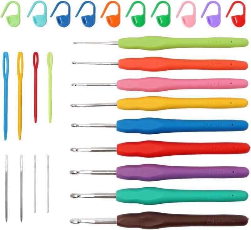 V 61914 Crochet Tool Kit for Beginners 钩针工具套装 跨境代发