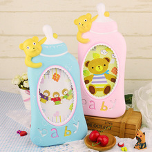 厂家6寸baby熊奶瓶相框相架 儿童宝宝创意可爱卡通相框相架