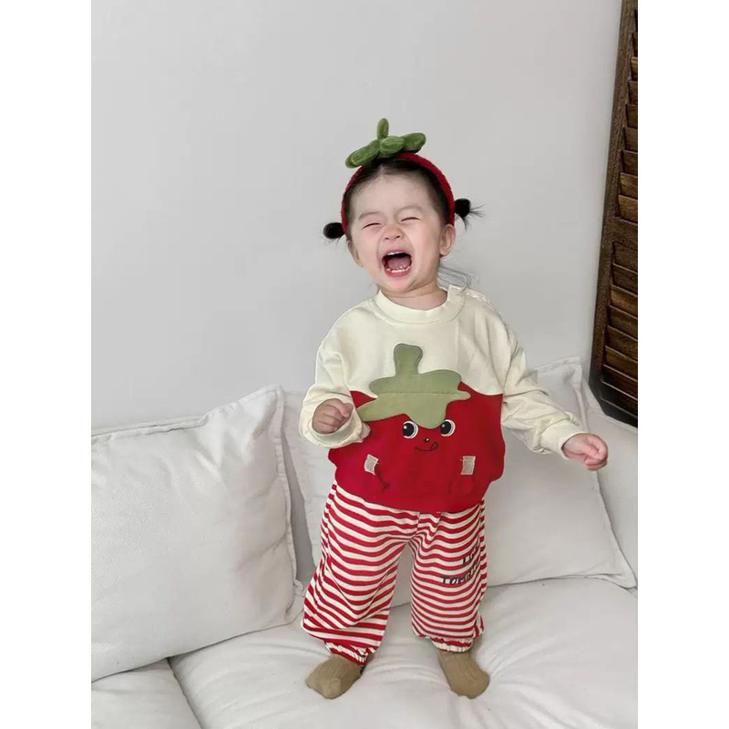 女童套装秋季超萌小孩衣服宝宝秋装可爱卫衣百搭休闲裤洋气两件套|undefined