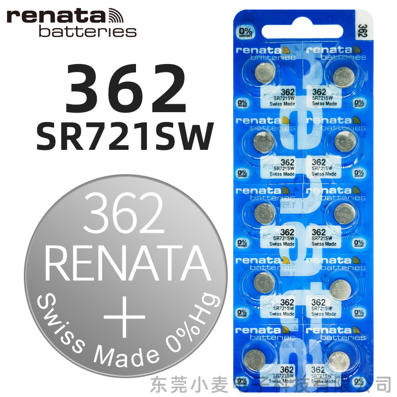 Original Swiss renata 362 SR721SW watch battery 1.55V silver oxide quartz watch button cell