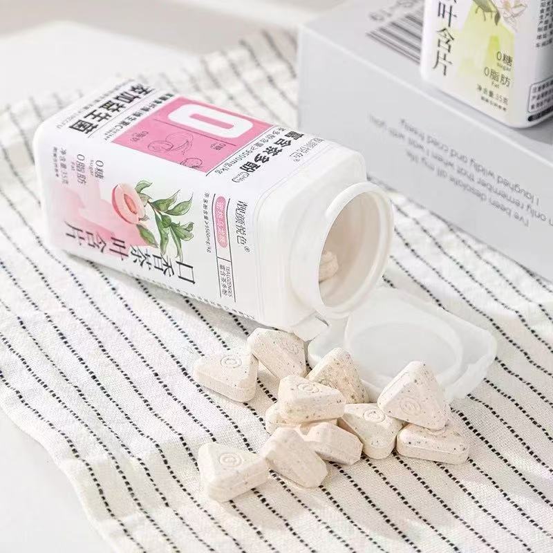 口臭除去茶、ポリフェノール、爽快な息、ジャスミンピーチ、工場卸売、錠剤キャンディーティー、錠剤|undefined