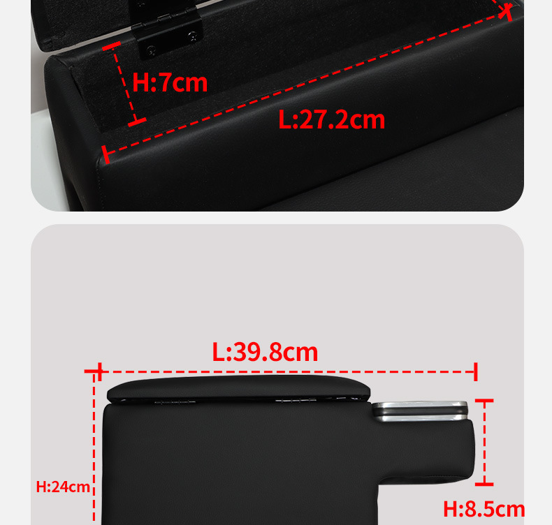 Suitable for Toyota Hiace 200 Series 1-6 Models Storage Box Small Armrest 7-Type Armrest Box Cup Holder Storage Box Modification