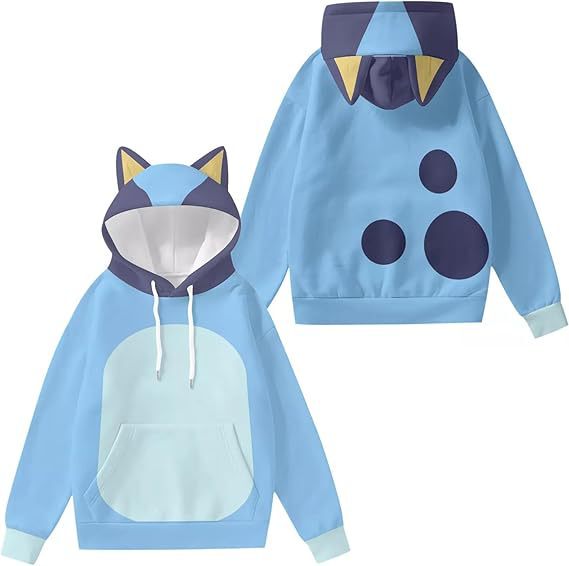 Cross-border New Brui Animation with Ears 3D Sweatshirt cosplay Hooded Casual Cute Hoodie