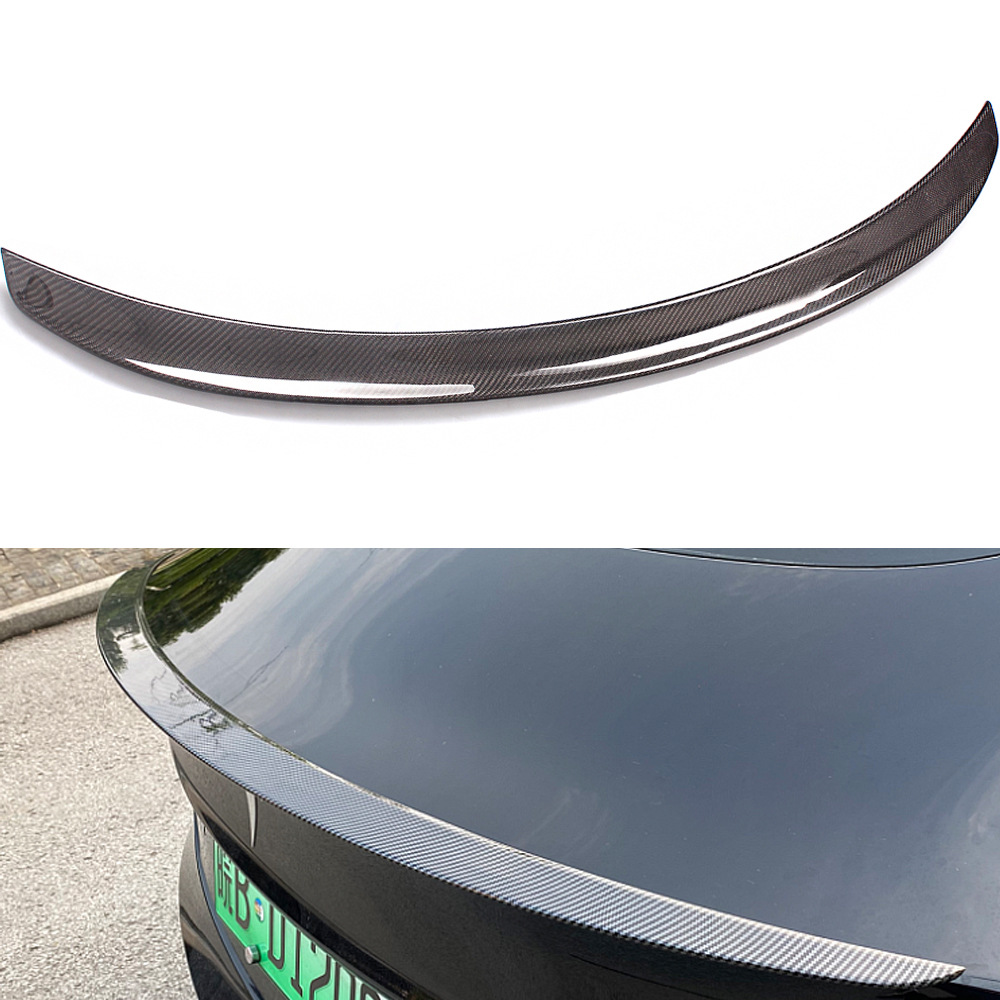 Suitable For Tesla Tesla Model3 PVersion Rear Wing Carbon Fiber Fixed Wing Car Modified Spoiler