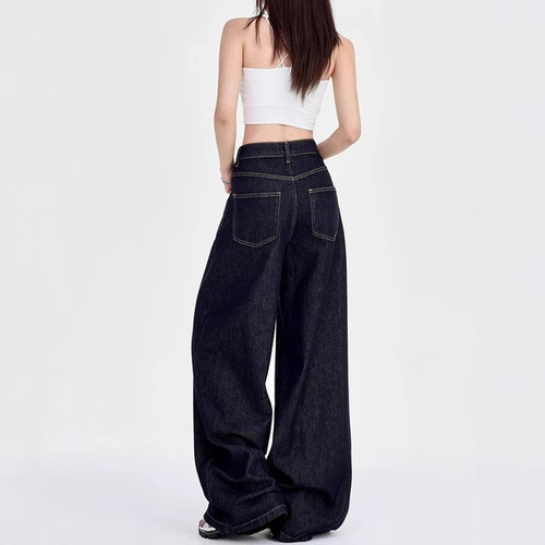 Women's Straight Leg Loose Spring Autumn 2024 New High-Waisted Slimming Petite Wide Leg Floor-Length Pants