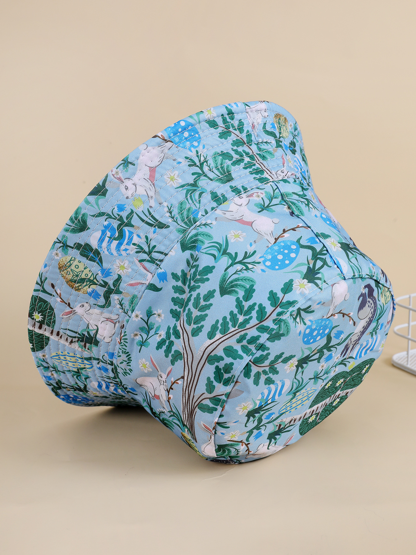 Sombrero de pescador impreso de doble cara para hombres y mujeres al aire libre casual simple todo partido a prueba de sol sombrero de lavabo moda