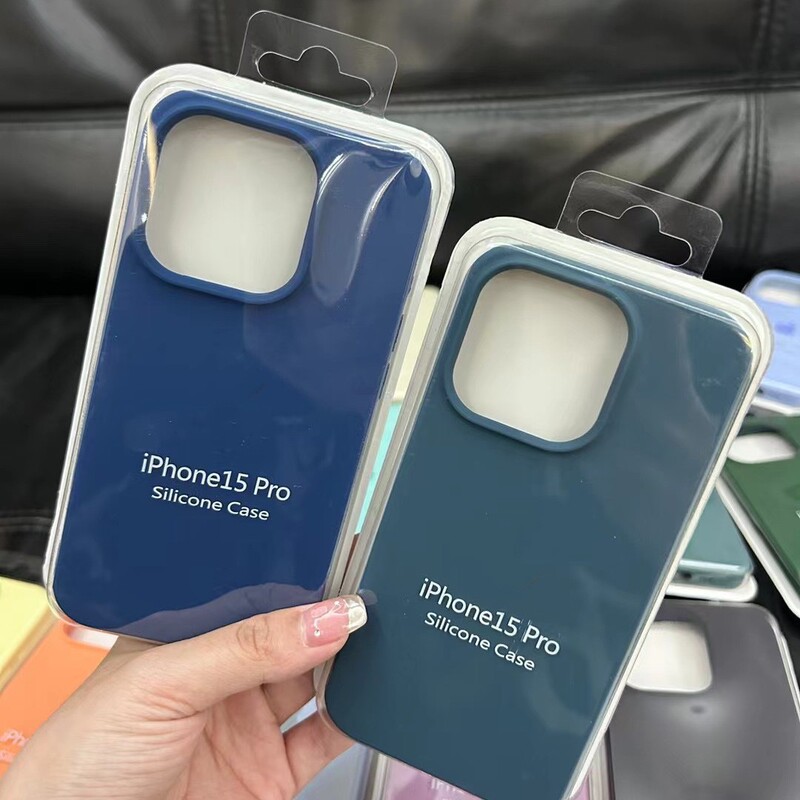 Apple 16 携帯電話ケース 13/14 に適した液体シリコーン ソリッドカラー シンプルな保護カバー iPhone15 オールインクルーシブ ストレートエッジ|undefined