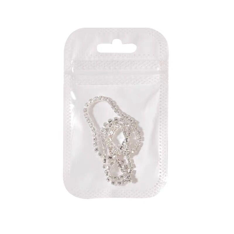 Japanese ins nail chain jewelry super flash diamond pearl magic claw diamond alloy chain nail accessories wholesale