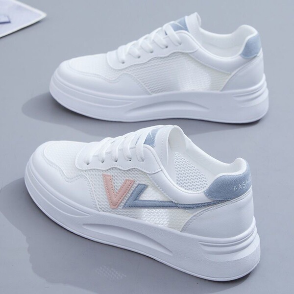 Summer breathable non-slip universal casual white sneakers platform