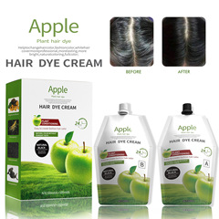 AppleBlackOil クロスボーダー 英語 白髪カバー 染毛剤 植物性天然染毛剤 アップルブラックオイル染毛剤