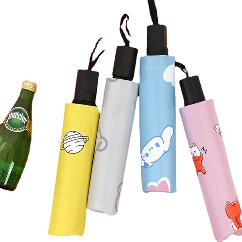 Wholesale customized fully automatic manual sunshade umbrella for women wholesale printed logo gift advertising umbrella