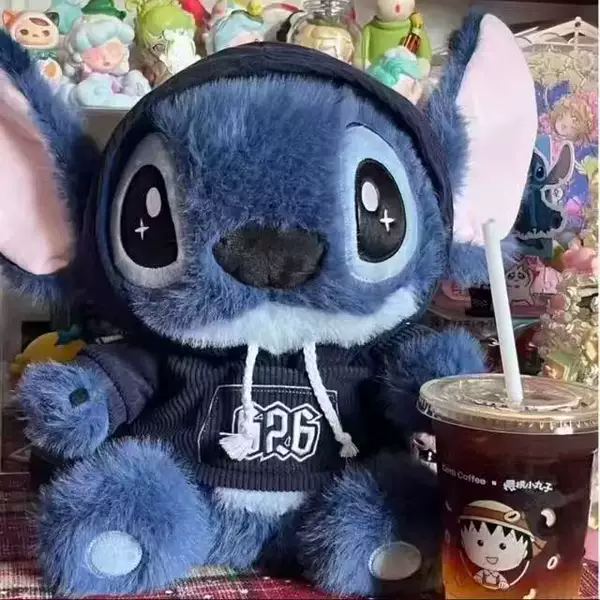 New Style Sweatshirt, Stitch Overalls, Interstellar Plush Doll, Cross-Border Plush Toy, Stitch Stuffed Toy