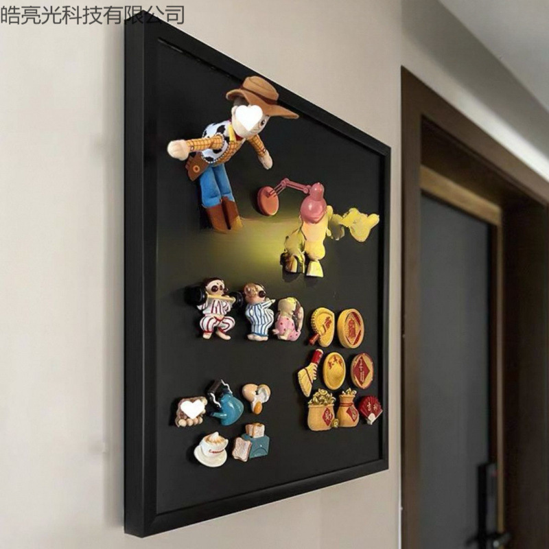 磁吸黑板电表箱遮丑神器配电箱遮挡装饰画免打孔新款冰箱贴展示板