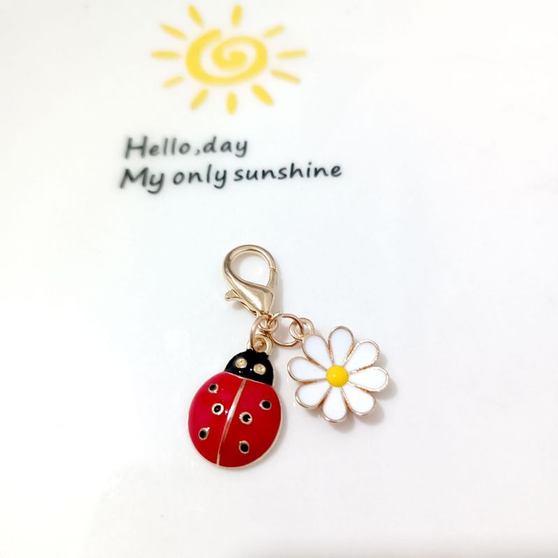 越境新製品 AlawaysRemenber 祝福カード てんとう虫 デイジー キーホルダー ペンダント 誕生日プレゼント|undefined