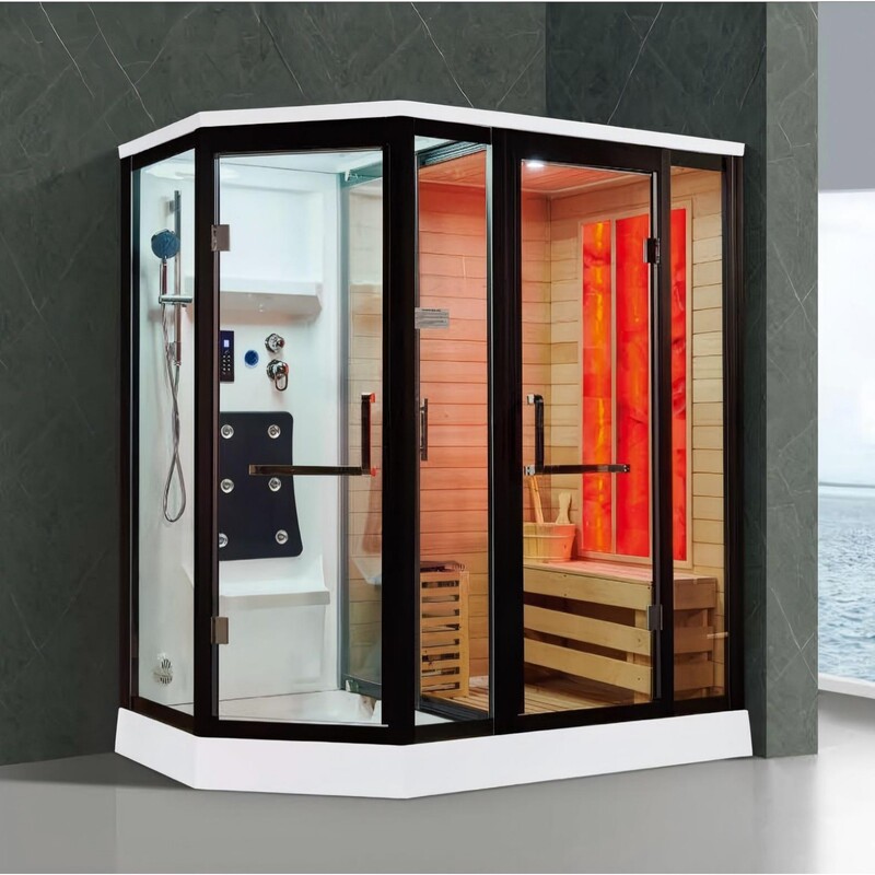 Light Luxury New Shower Room, Integrated Home Dry and Wet Steam Room, Sauna Room, Diamond-Shaped Smart Steam Room Bathroom Light Luxury New Shower Room, Integrated Home Dry and Wet Steam Room, Sauna Room, Diamond-Shaped Smart Steam Room Bathroom