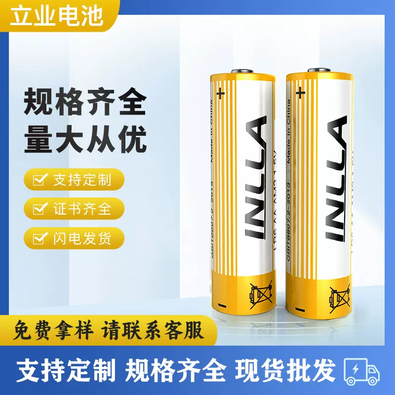 批发碱性五号电池 LR6电池 AA玩具遥控器5号碱性电池  1.5V干电池